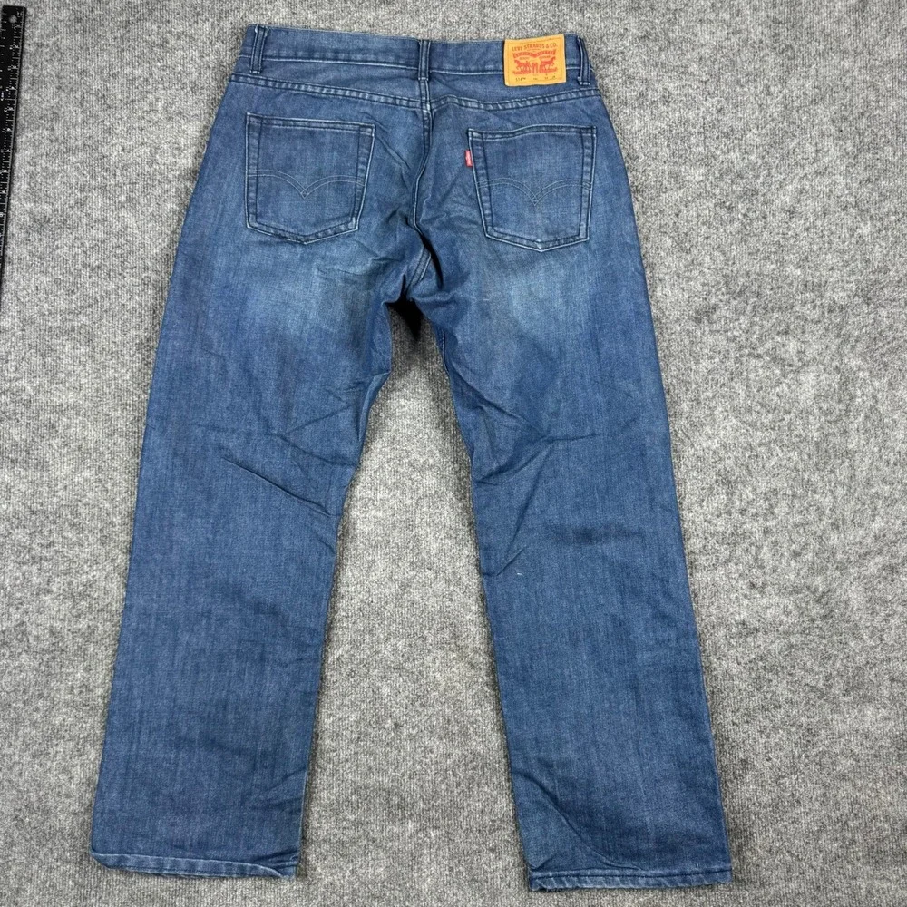 Levis Jeans Boys Size 14 Husky Blue 514 Straight Leg Medium Wash Denim Classic